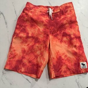 Abercrombie Kids Red and Orange One Piece Swimsuit